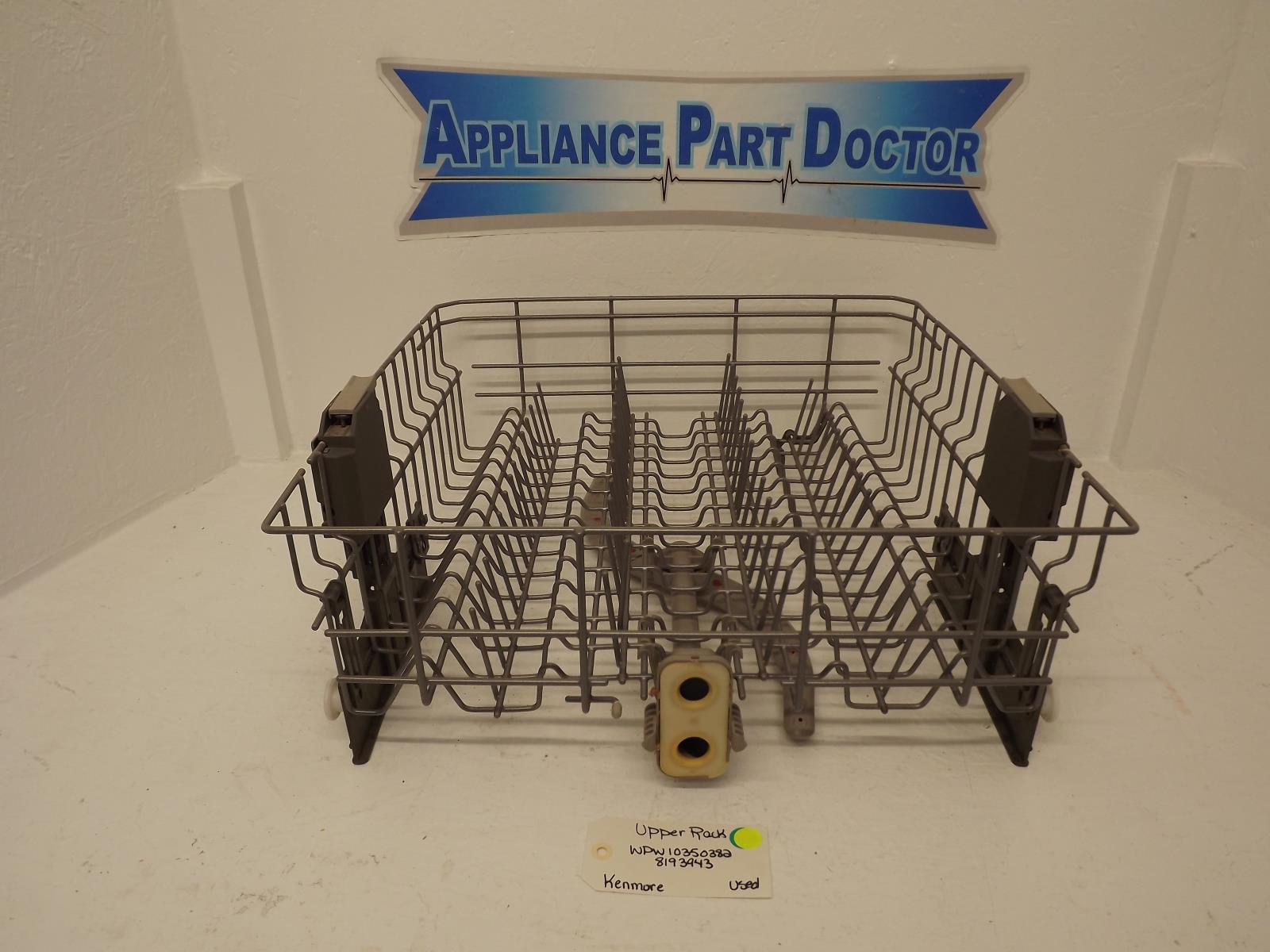 Kenmore Dishwasher WPW10350382 8193943 Upper Rack Used Kenmore Dishwasher WPW10350382 8193943 Upper Rack Used